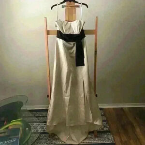 NWT Alfred Angelo Bridesmaid Long Satin Dress Style 7283L